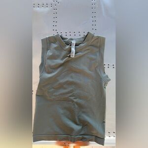 Women’s Ribbed Sleeveless Sweater Tank - Sage Green